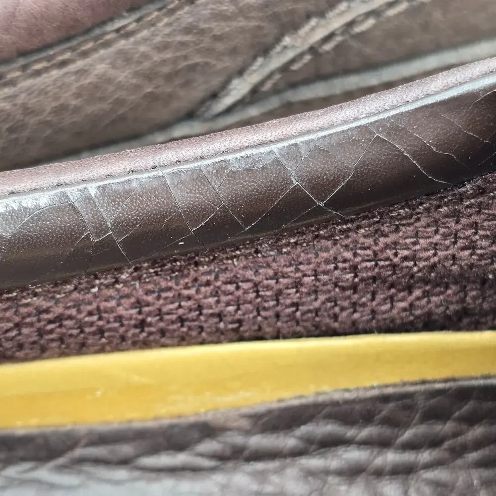 Sperry Boat Shoes Men's 8 M Brown Leather 3-Eye Lug Deck Outdoor Moccasin Low